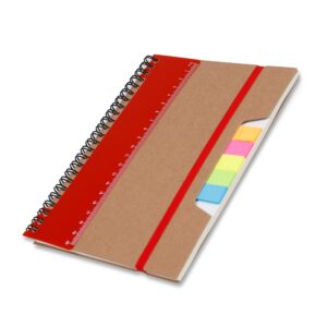 Caderno com Régua e Autoadesivos