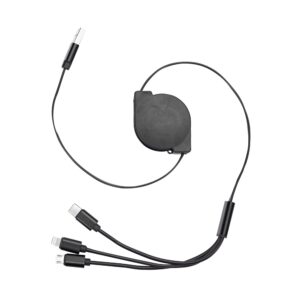 Cabo USB Retrátil 3 em 1