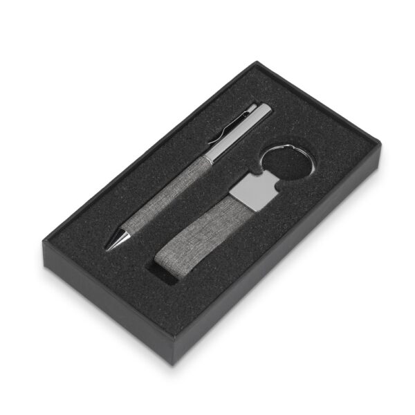 Kit Caneta e Chaveiro rPET