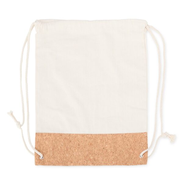 Mochila Saco de Lona e Cortiça